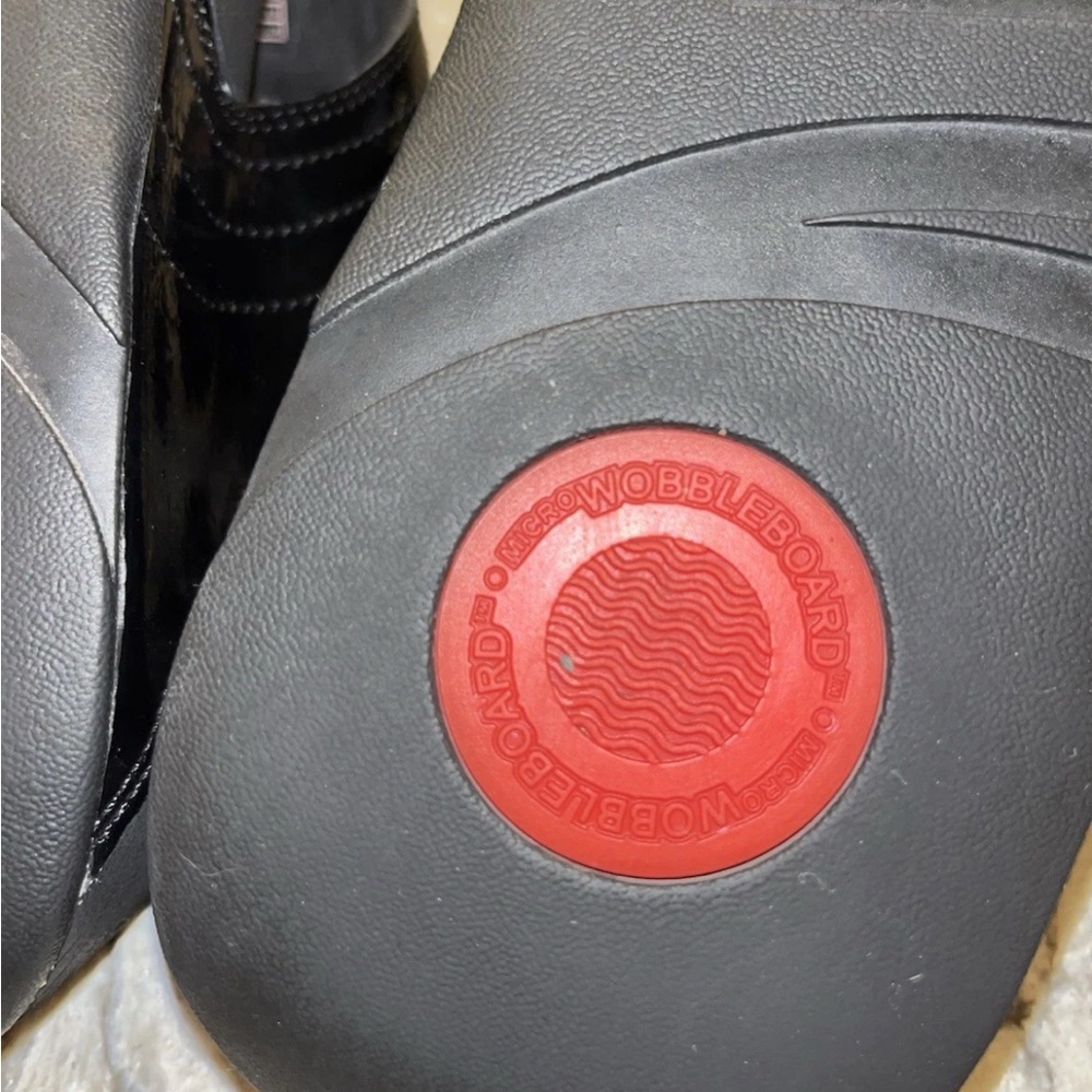 FitFlop Walkstar 3 Black Comfort Flip Flop Sandal Shoe US 9 Womens EUC - Picture 8 of 9